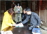 省考古研究所专家赴鼎进行古民居建筑的考古调查