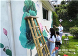 叠石乡：百平墙绘“靓”相竹阳