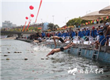 我市举行第七届桐江冬泳邀请赛